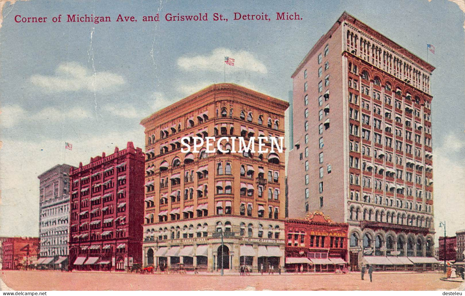 Corner Of Michigan Ave And Griswold St.- Detroit - Detroit