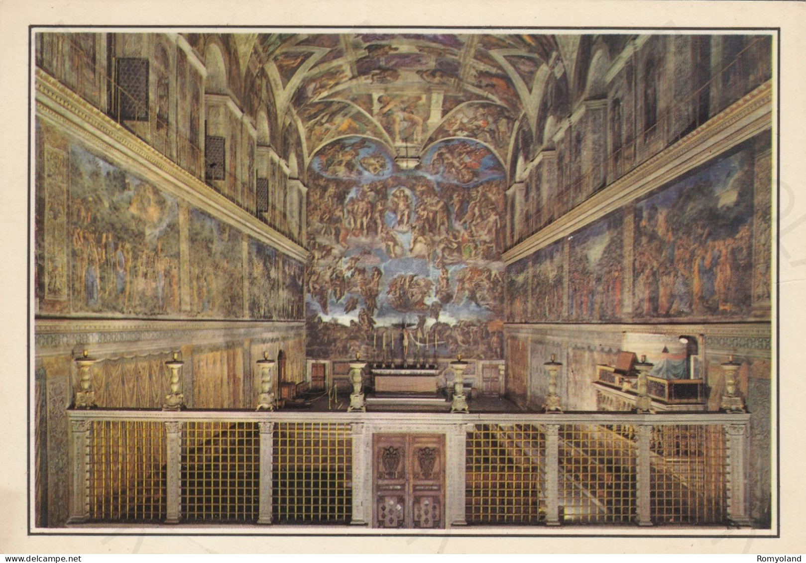 CARTOLINA  CITTA'DEL VATICANO-LA CAPPELLA SISTINA-STORIA,MEMORIA,CULTURA,RELIGIONE,IMPERO ROMANO,NON VIAGGIATA - Vaticano