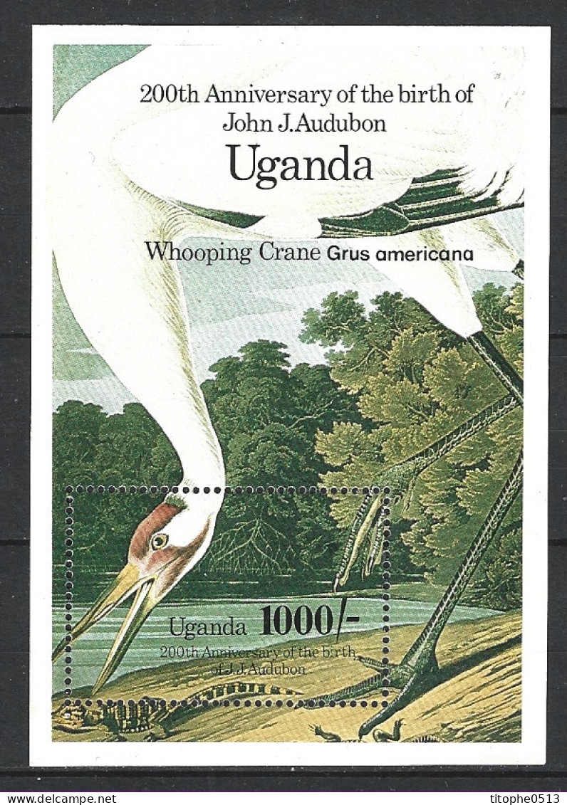OUGANDA. BF 53 De 1985. Grue/Audubon. - Kraanvogels En Kraanvogelachtigen