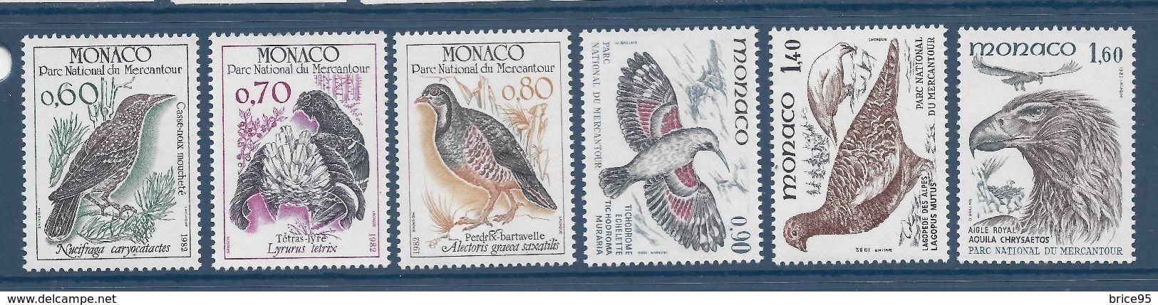 Monaco - YT N° 1316 à 1321 ** - Neuf Sans Charnière - 1982 - Ungebraucht