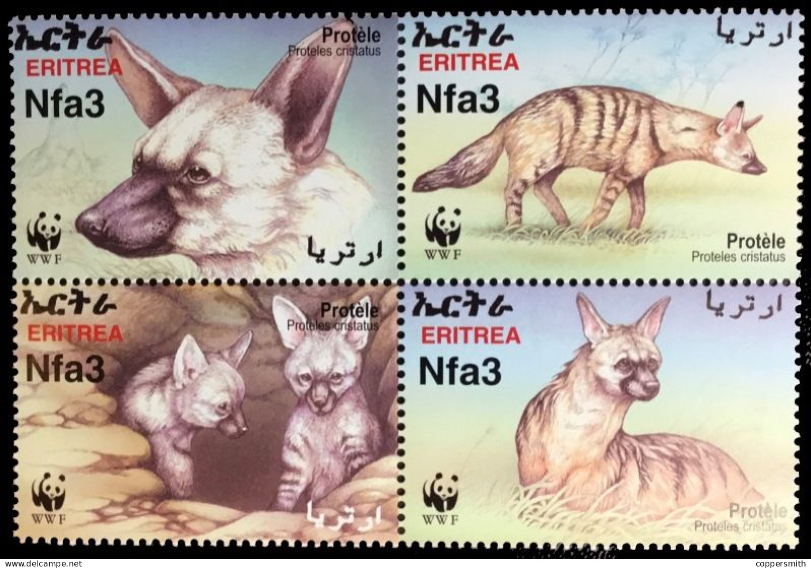 (061) Eritrea  WWF / Fauna / Animals / Animaux / Tiere ** / Mnh  Michel 254-257 - Eritrea