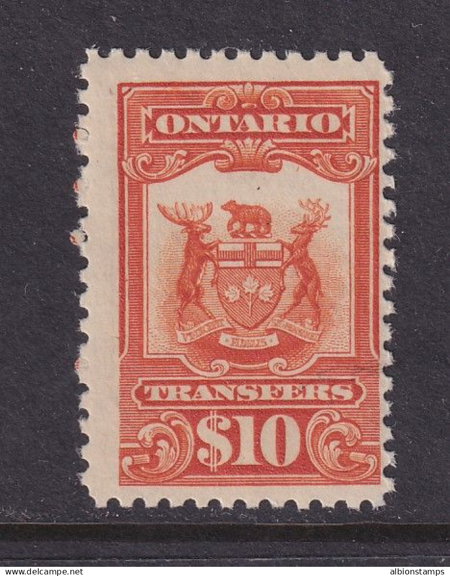 Canada Revenue (Ontario), Van Dam OST14, MNH - Revenues