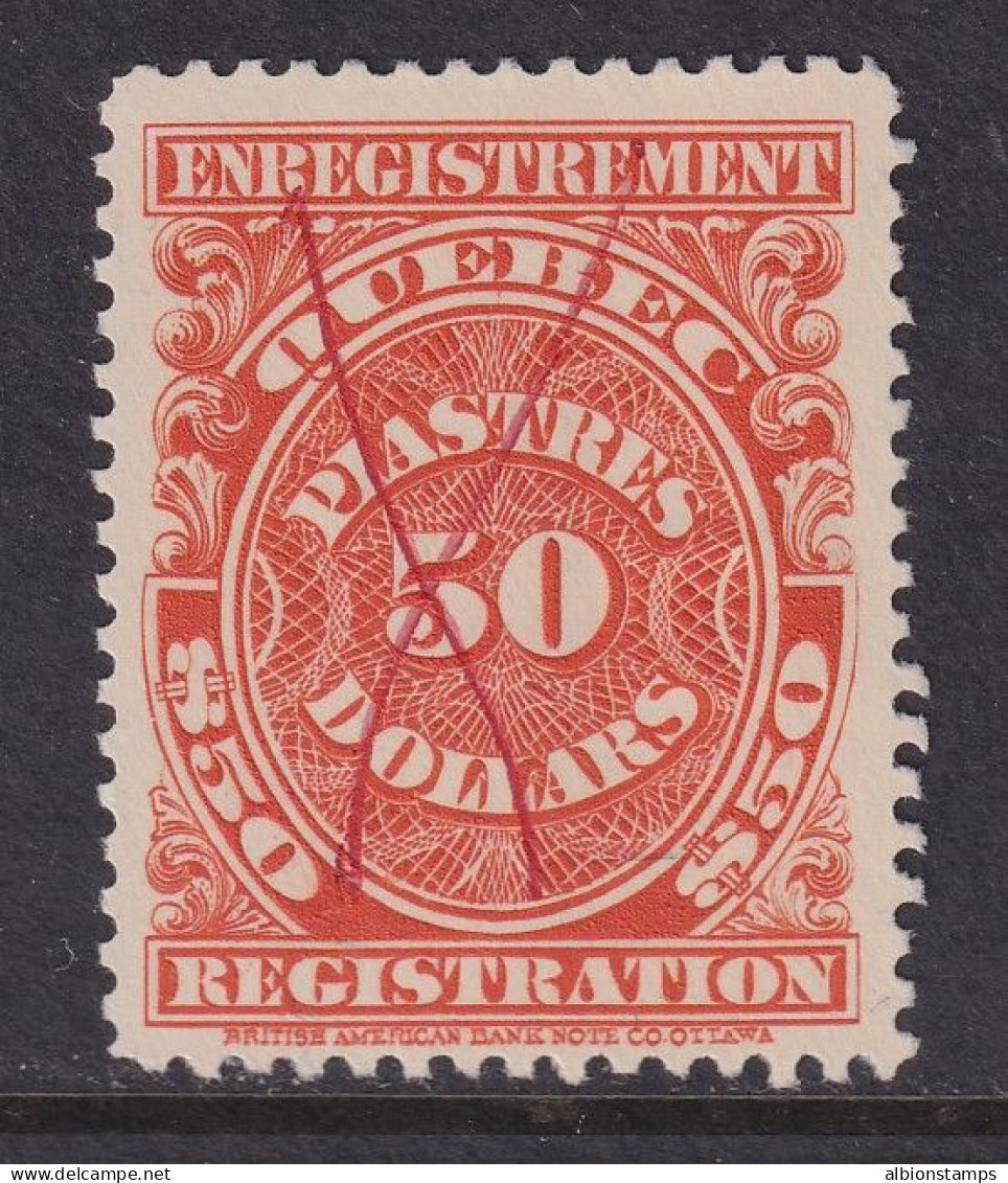 Canada Revenue (Quebec), Van Dam QR27, Used - Fiscaux