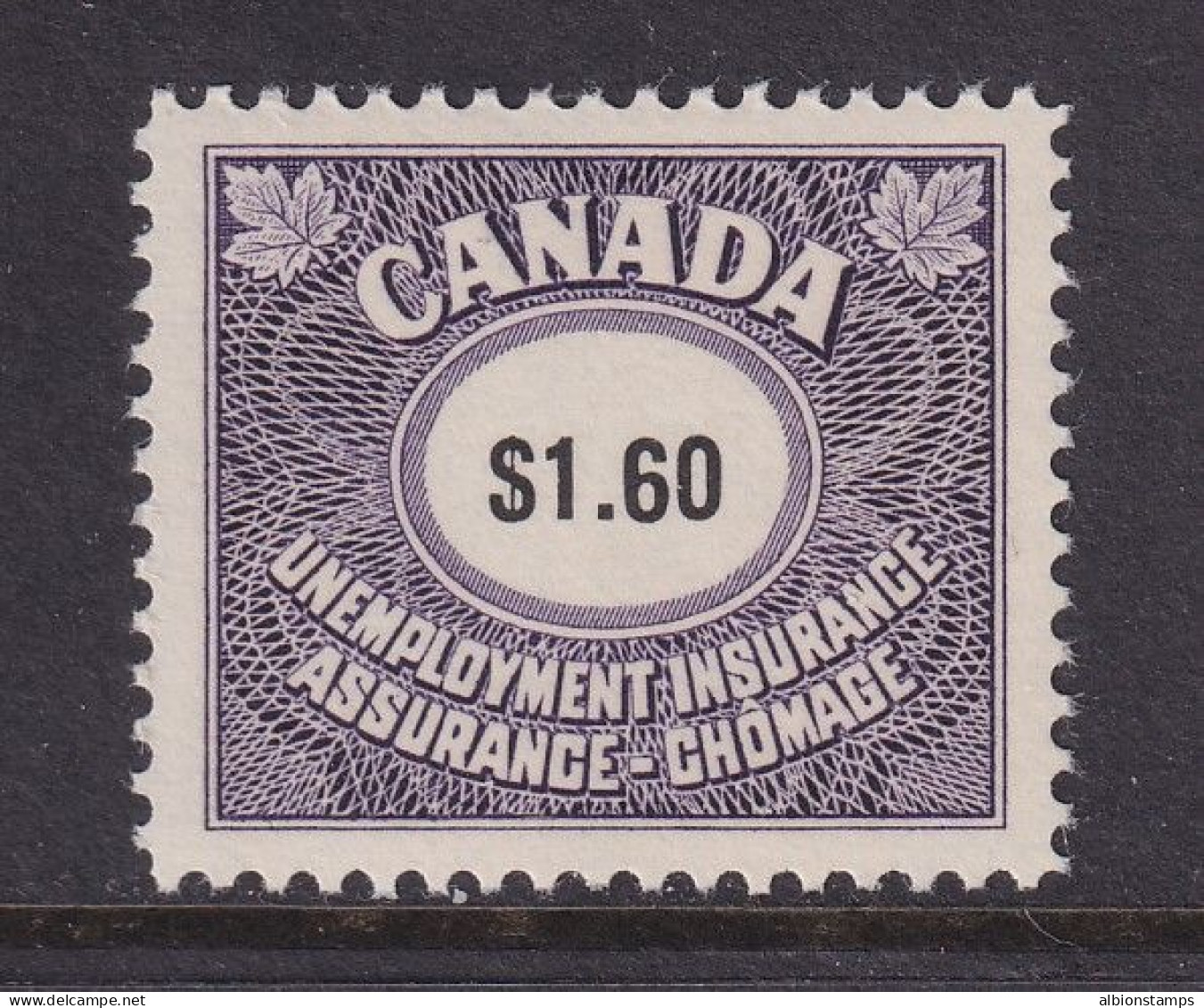 Canada Revenue (Federal), Van Dam FU100, MNH - Fiscaux