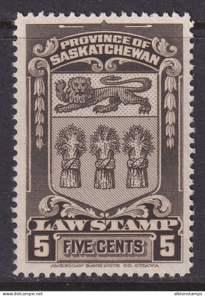 Canada Revenue (Saskatchewan), Van Dam SL45, MNH - Fiscale Zegels