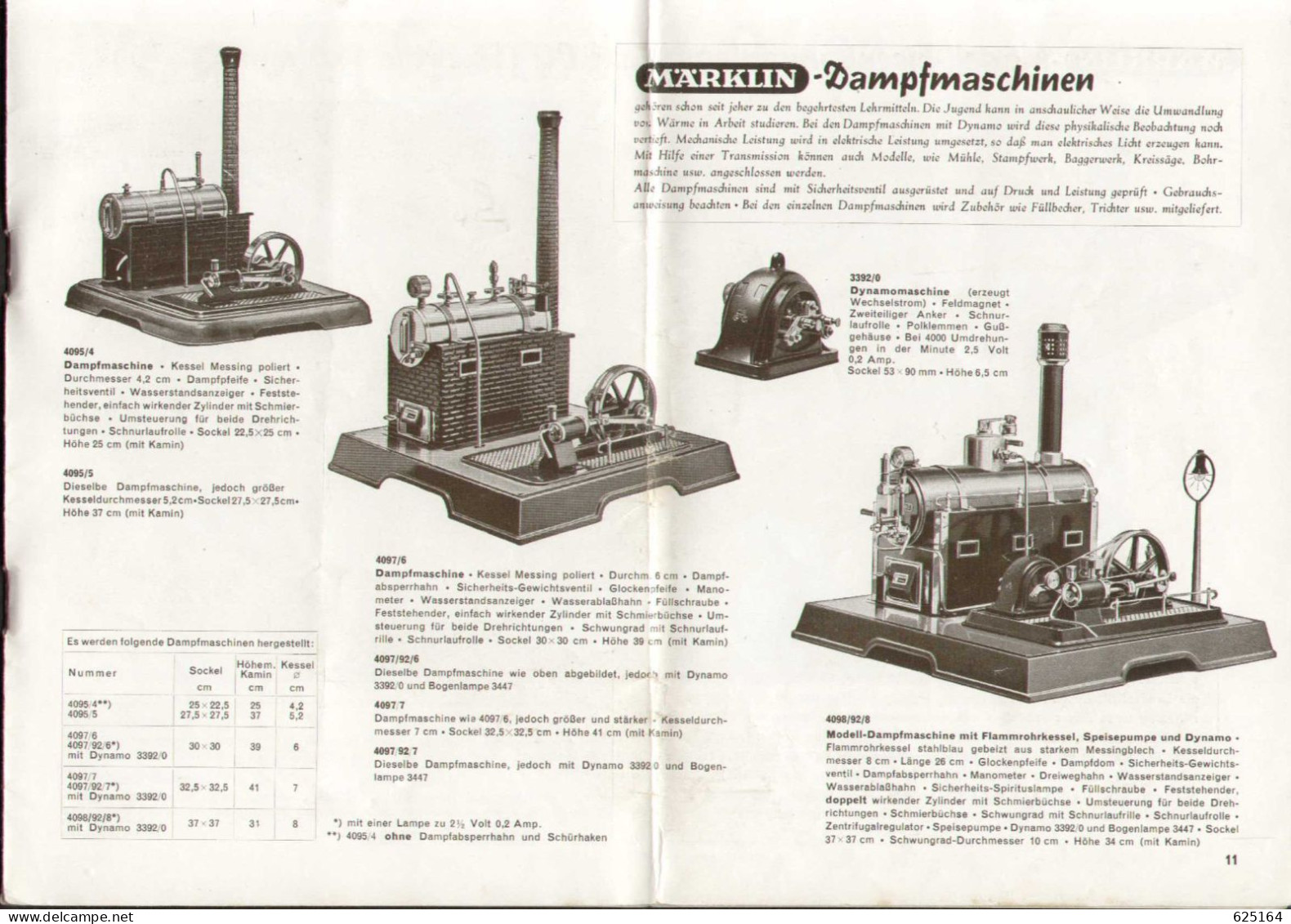 Catalogue MÄRKLIN 1949 Die Große Spurweite O (32 Mm) & Dampfmaschinen - Deutsch