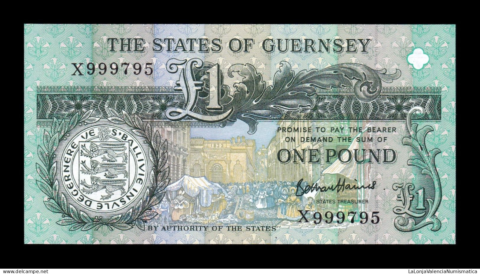 Guernsey 1 Pound (1991-2016) Pick 52d Sc Unc - Guernesey