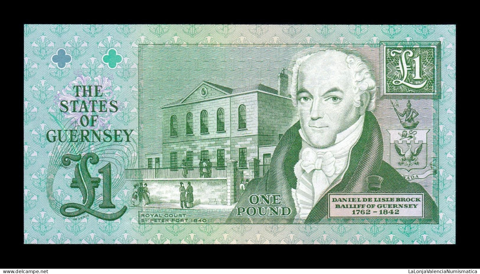 Guernsey 1 Pound (1991-2016) Pick 52d Sc Unc - Guernesey