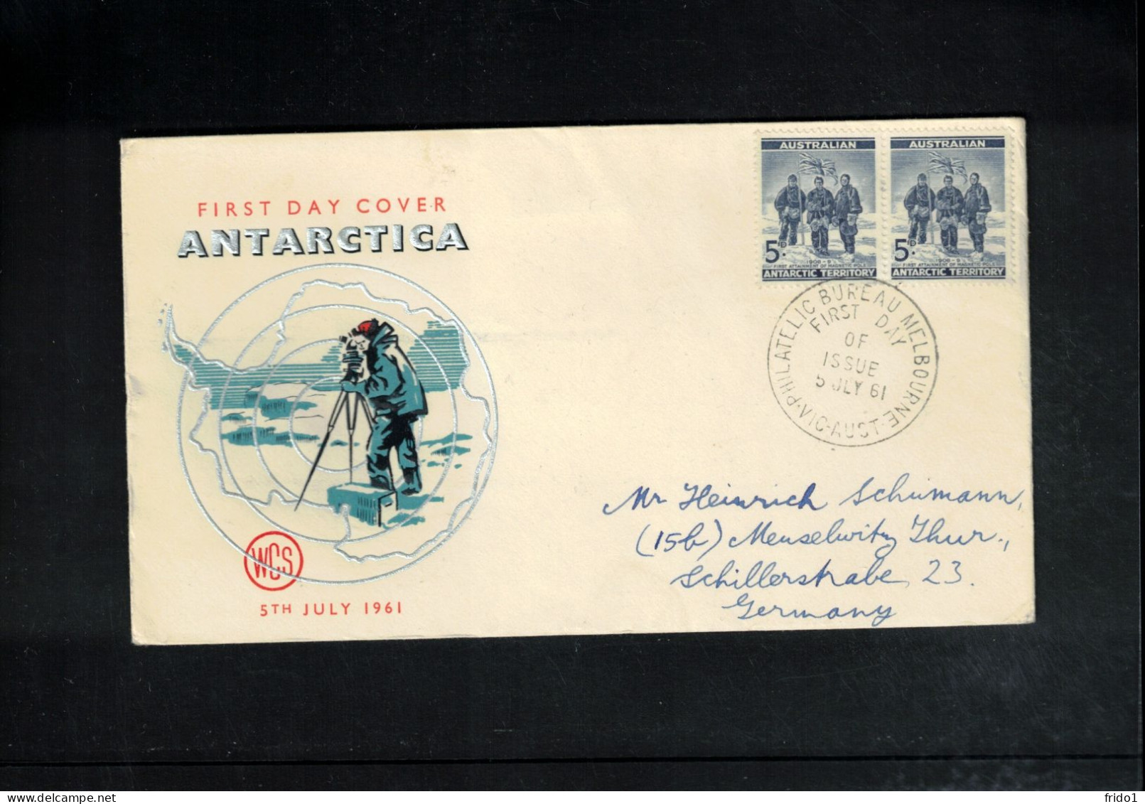 Australian Antarctic Territory 1961 FDC - Brieven En Documenten