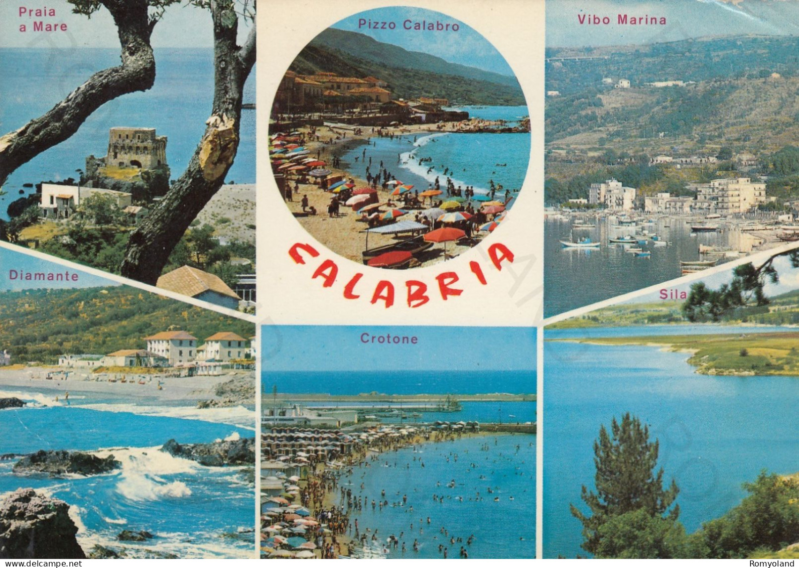 CARTOLINA  CALABRIA-PRAIA A MARE-PIZZO CALABRO-VIBO MARINO-DIAMANTE-CROTONE-SILA-VACANZA,BELLA ITALIA,VIAGGIATA 1978 - Crotone