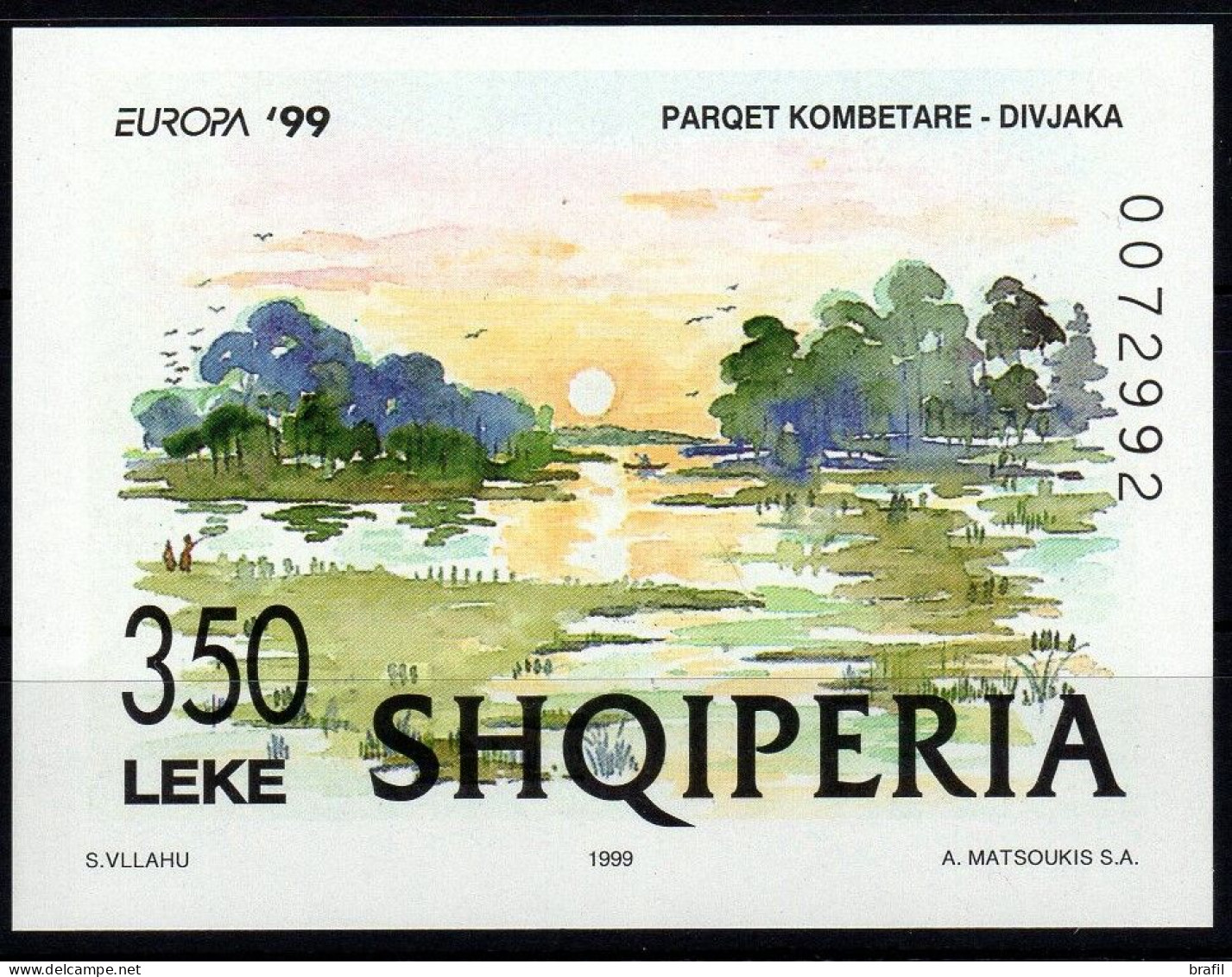 1999 Europa C.E.P.T., Albania Foglietto, Nuovo (**) - 1999