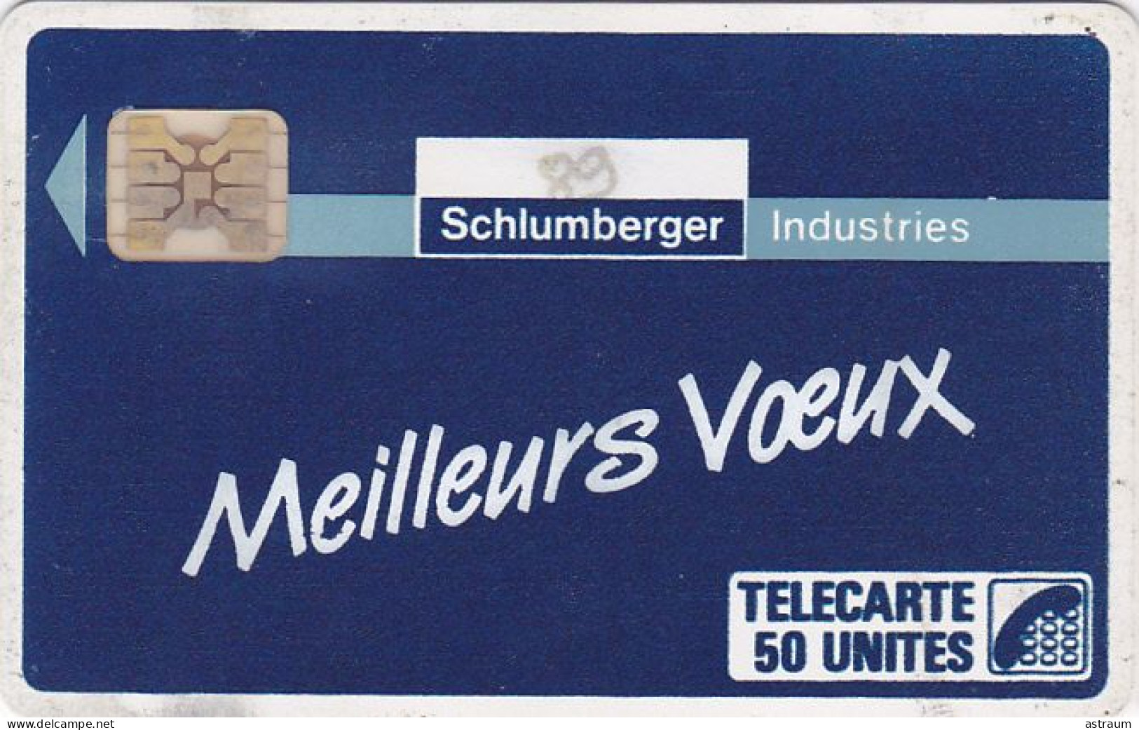 Telecarte D26 - Schlumberger Industries Voeux 88- 50u - Sc4ob - 1988 - Telefoonkaarten Voor Particulieren