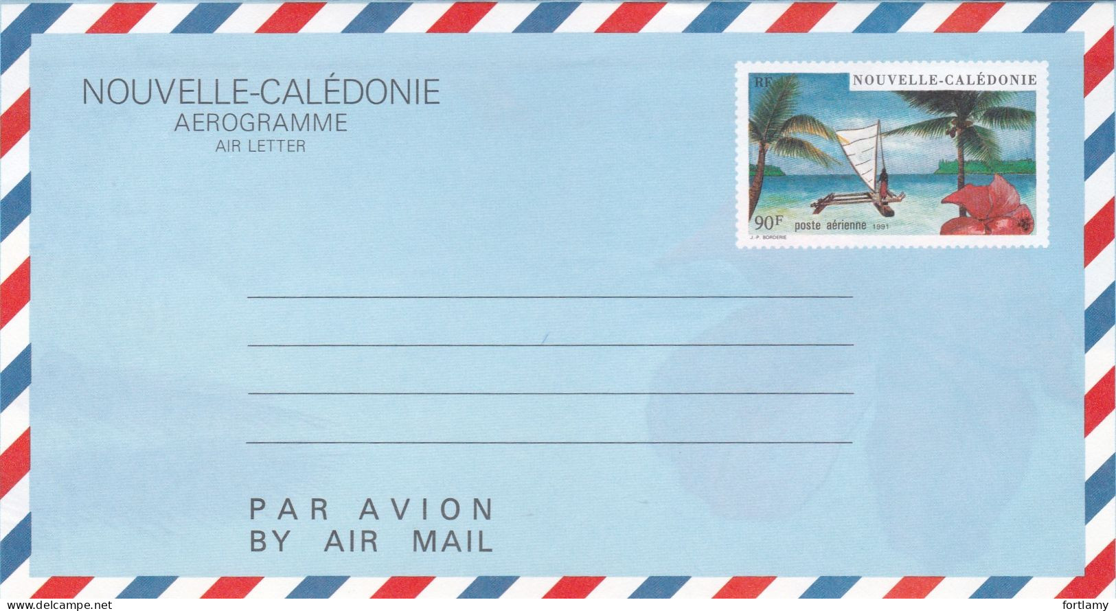 LOT 479 NOUVELLE CALEDONIE  AEROGRAMME N° 11 - 12 - 13 - 14 - Aerogramas