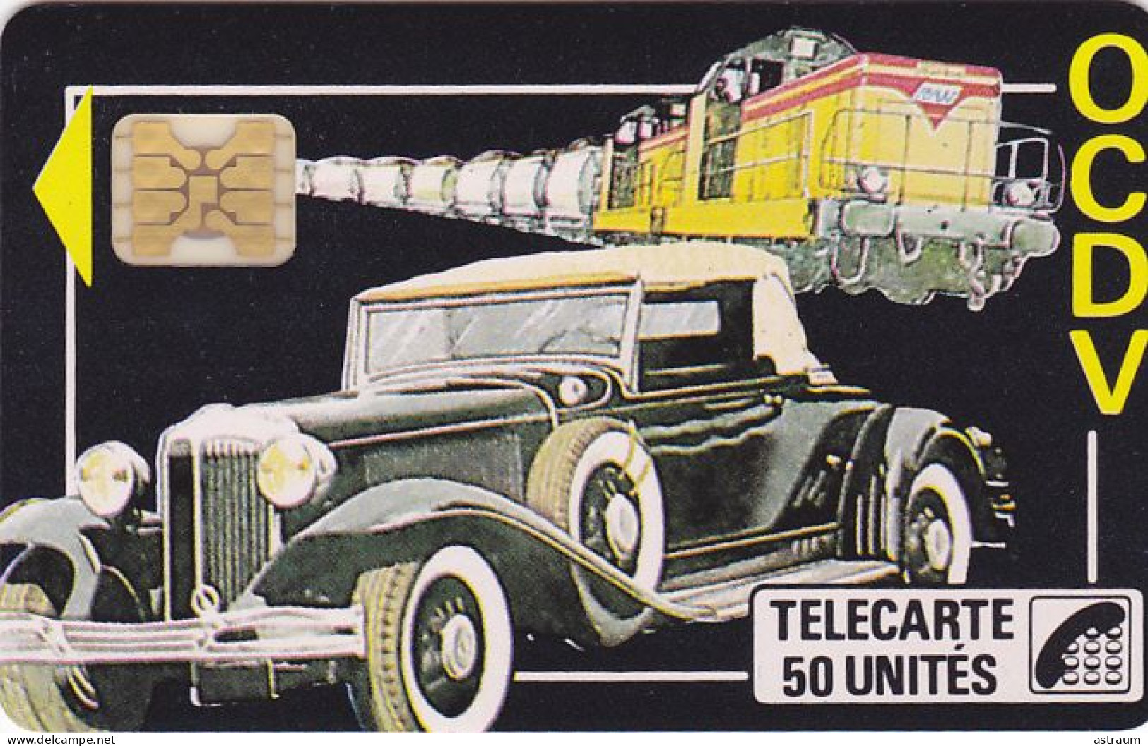 Telecarte Privée D 69 NEUVE  - OCDV Voiture Ancienne 1000 Ex - Sc4ob - 50 Un - 1989 - Navette Spatiale Au Dos - Phonecards: Private Use