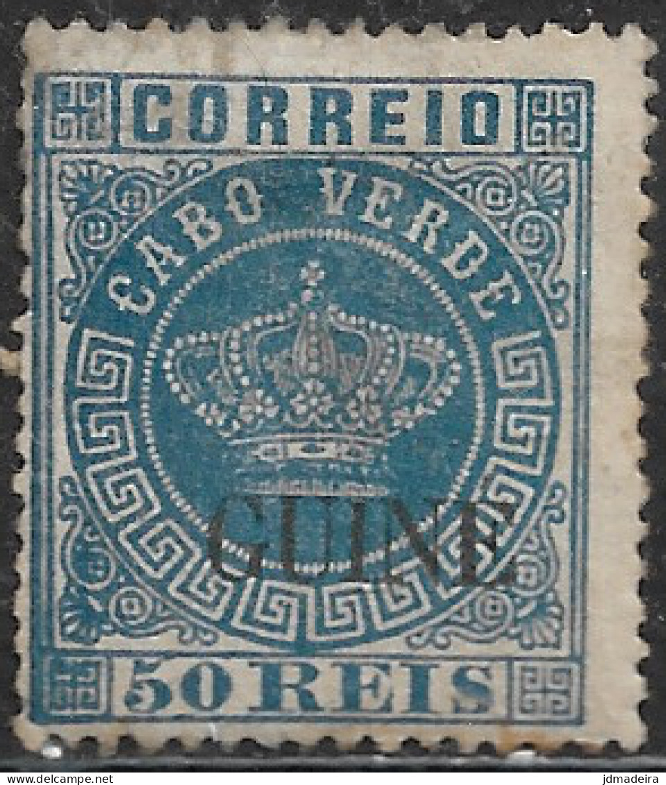 Portuguese Guine – 1885 Crown Type 50 Réis Mint Stamp - Portugees Guinea