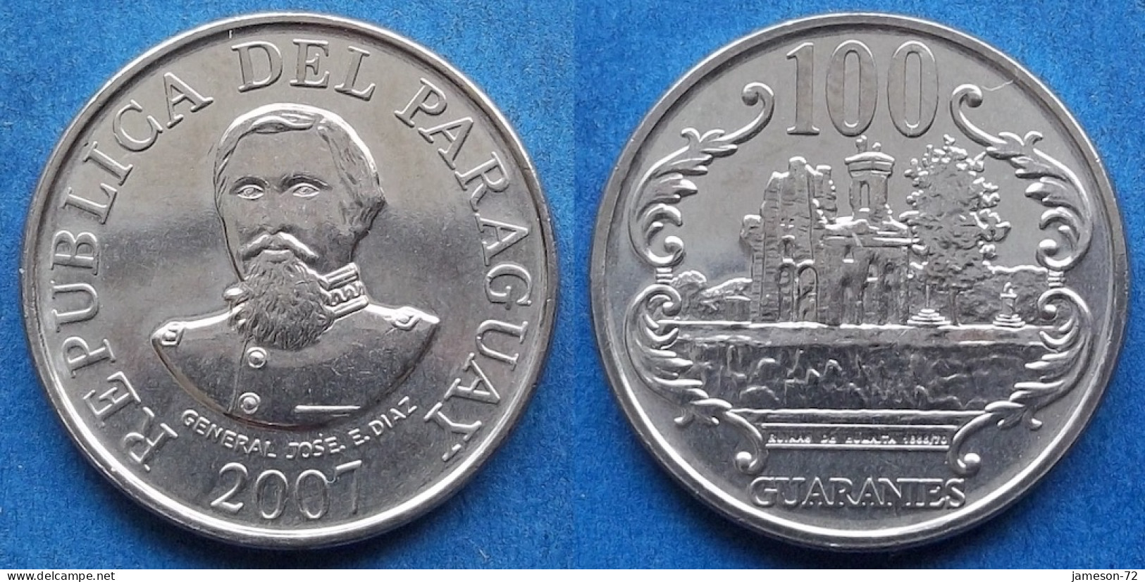 PARAGUAY - 100 Guaranies 2007 "Ruins Of Humaita" KM# 177b Monetary Reform (1944) - Edelweiss Coins - Paraguay
