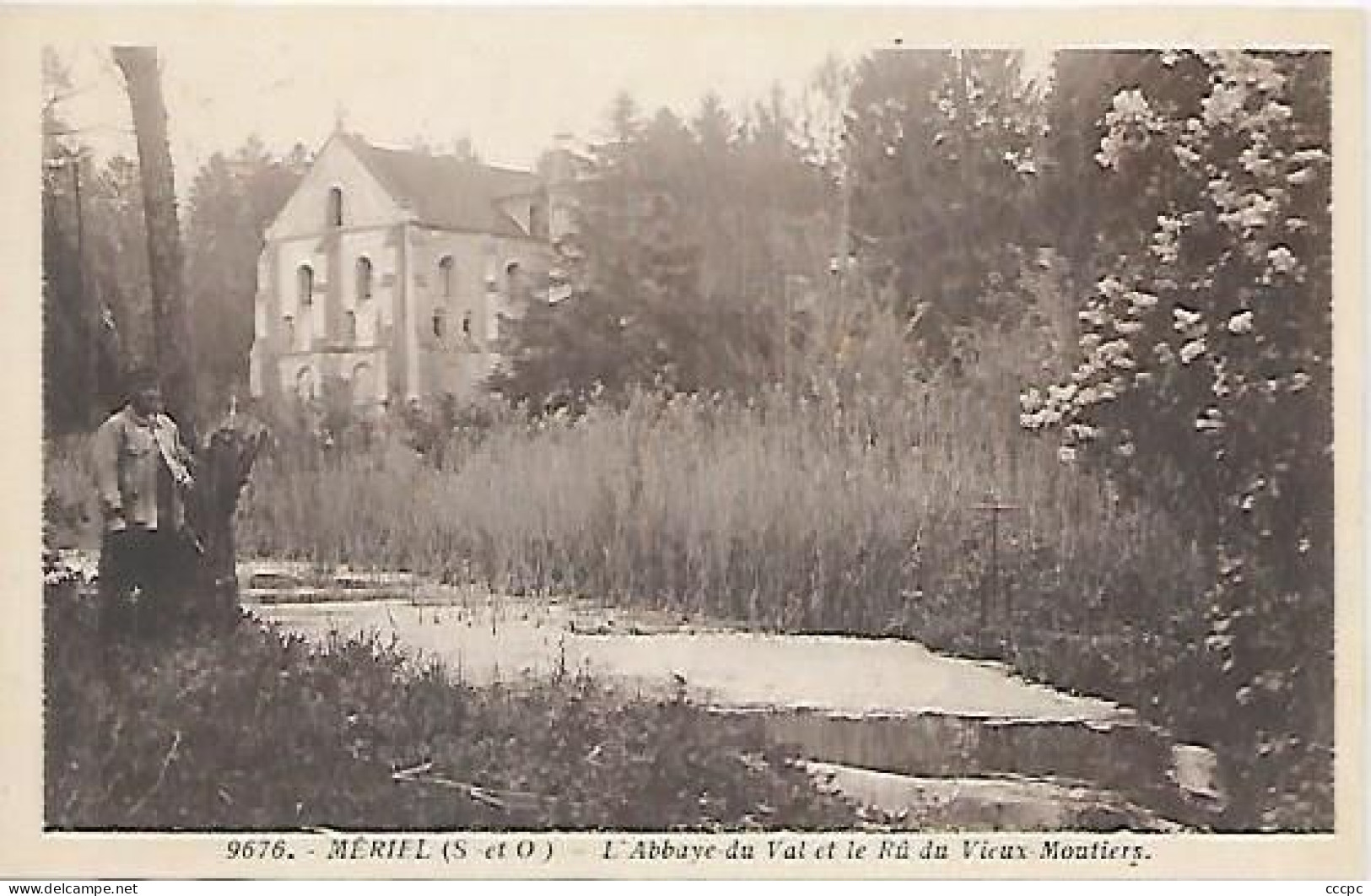 CPA Mériel L'Abbaye Du Val Et Le Ru Du Vieux-Moutiers - Meriel