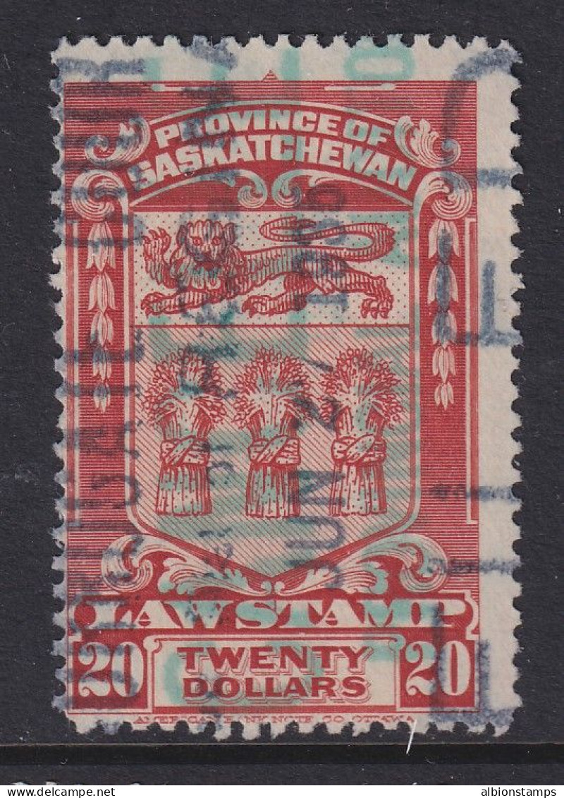 Canada Revenue (Saskatchewan), Van Dam SL44, Used - Steuermarken