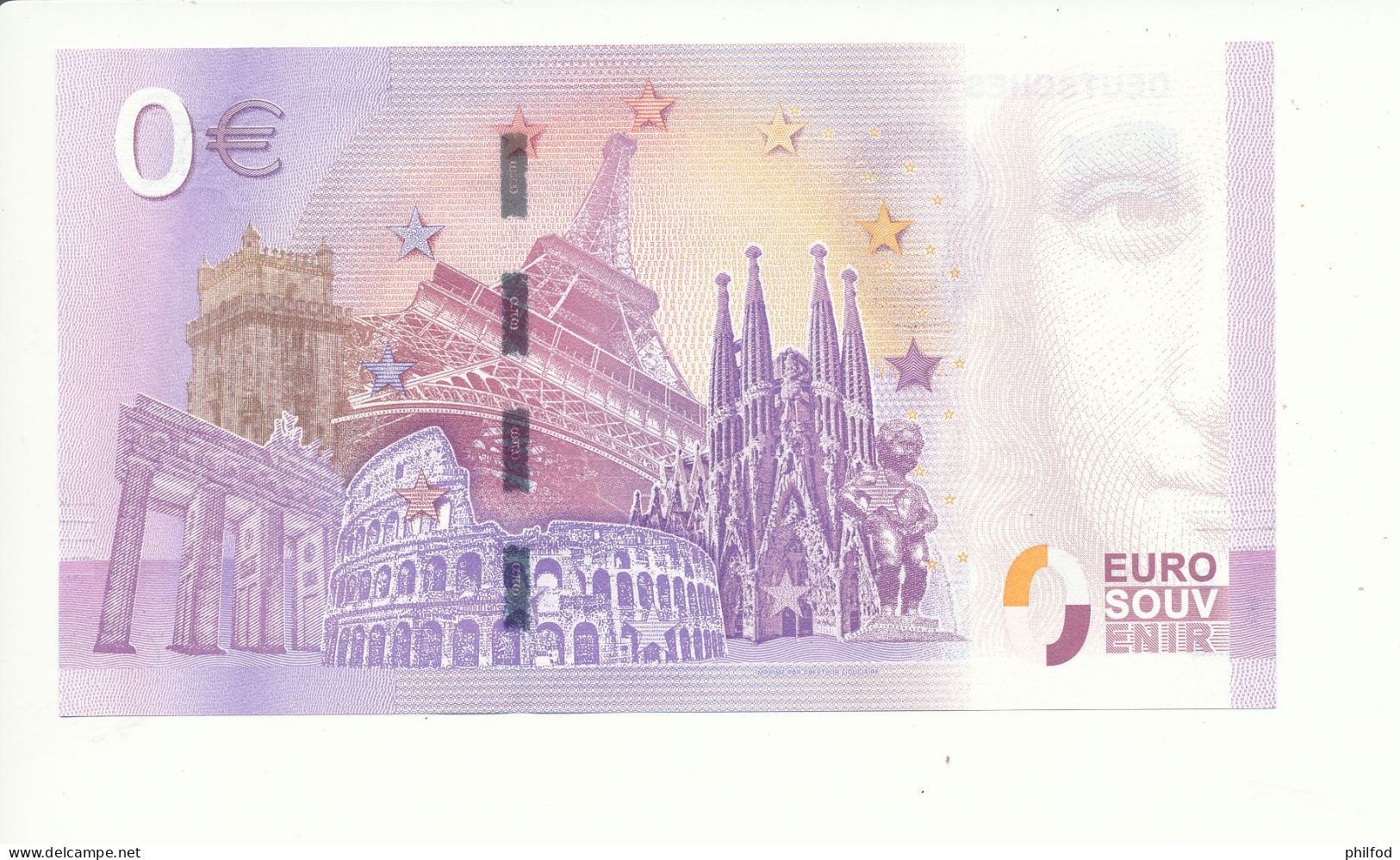 Billet Souvenir - 0 Euro - XENZ - 2017-1 - DEUTSCHES RÖNTGEN-MUSEUM ENTDECKER DER RÖNTGENSTRAHLEN - N° 2277 - Lots & Kiloware - Banknotes