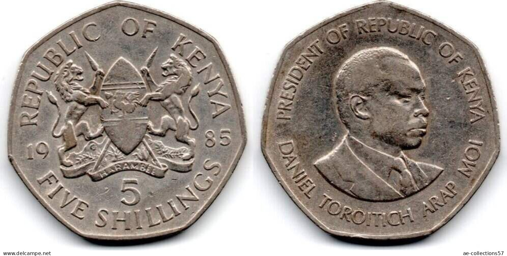 MA 28733 / Kenya 5 Shillings 1985 TTB - Kenya