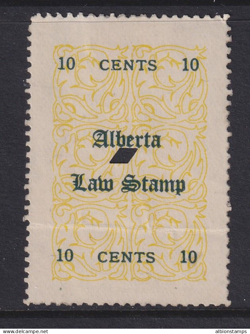 Canada Revenue (Alberta), Van Dam AL2, Used (crease) - Fiscale Zegels