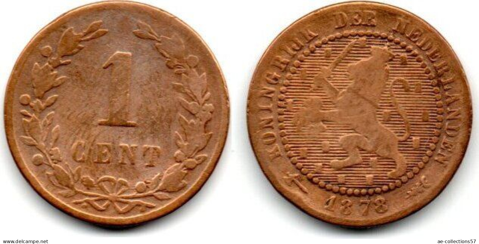 MA 28736 / Pays Bas - Netherlands - Niederlande 1 Cent 1878 TB - 1849-1890 : Willem III