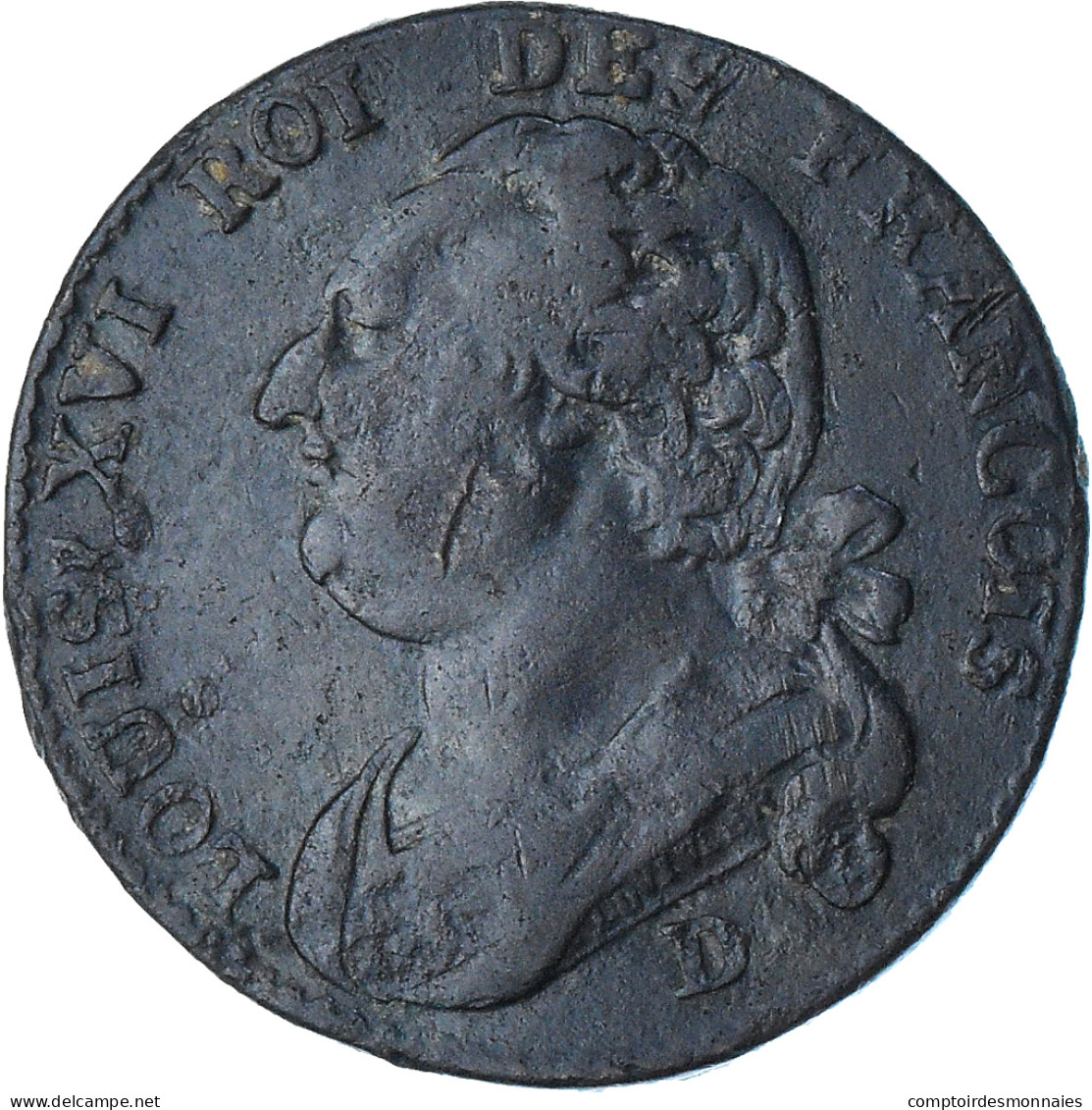 France, Louis XVI, 12 Deniers François, 1792/1 - An 4/3, Lyon, 2e Sem, TTB - Sonstige & Ohne Zuordnung