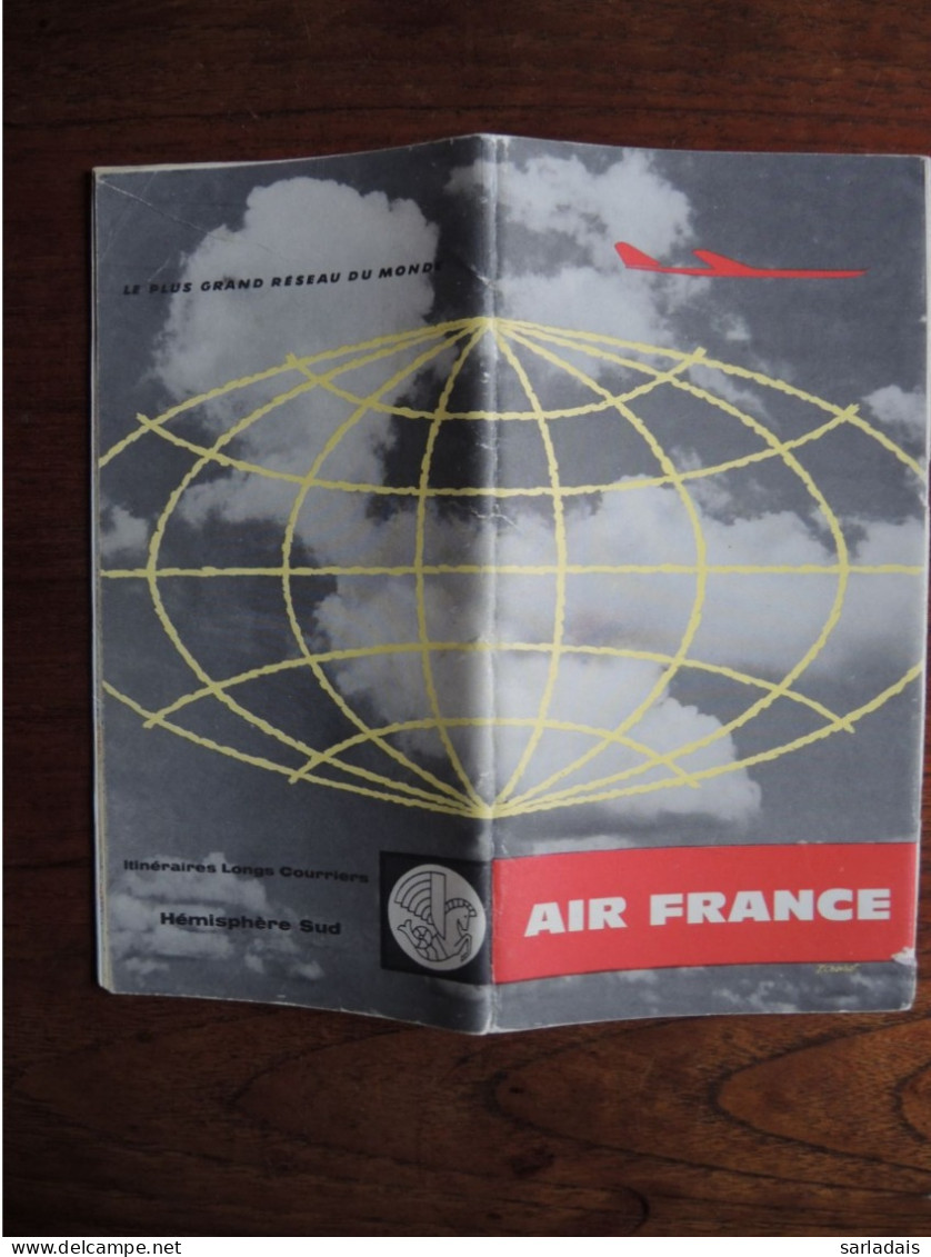 Air France-itinéraires Longs Courriers-hémisphères Sud-1960-caravelle-boieng - Manuali