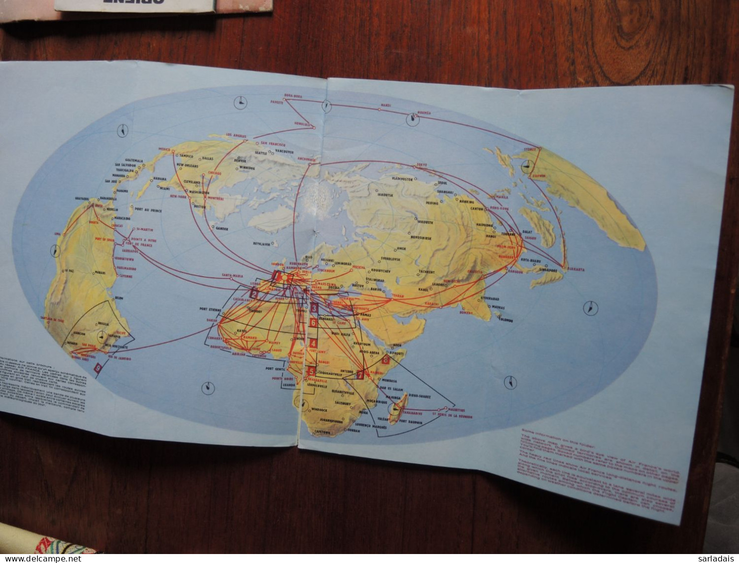 Air France-itinéraires Longs Courriers-hémisphères Sud-1960-caravelle-boieng - Manuals