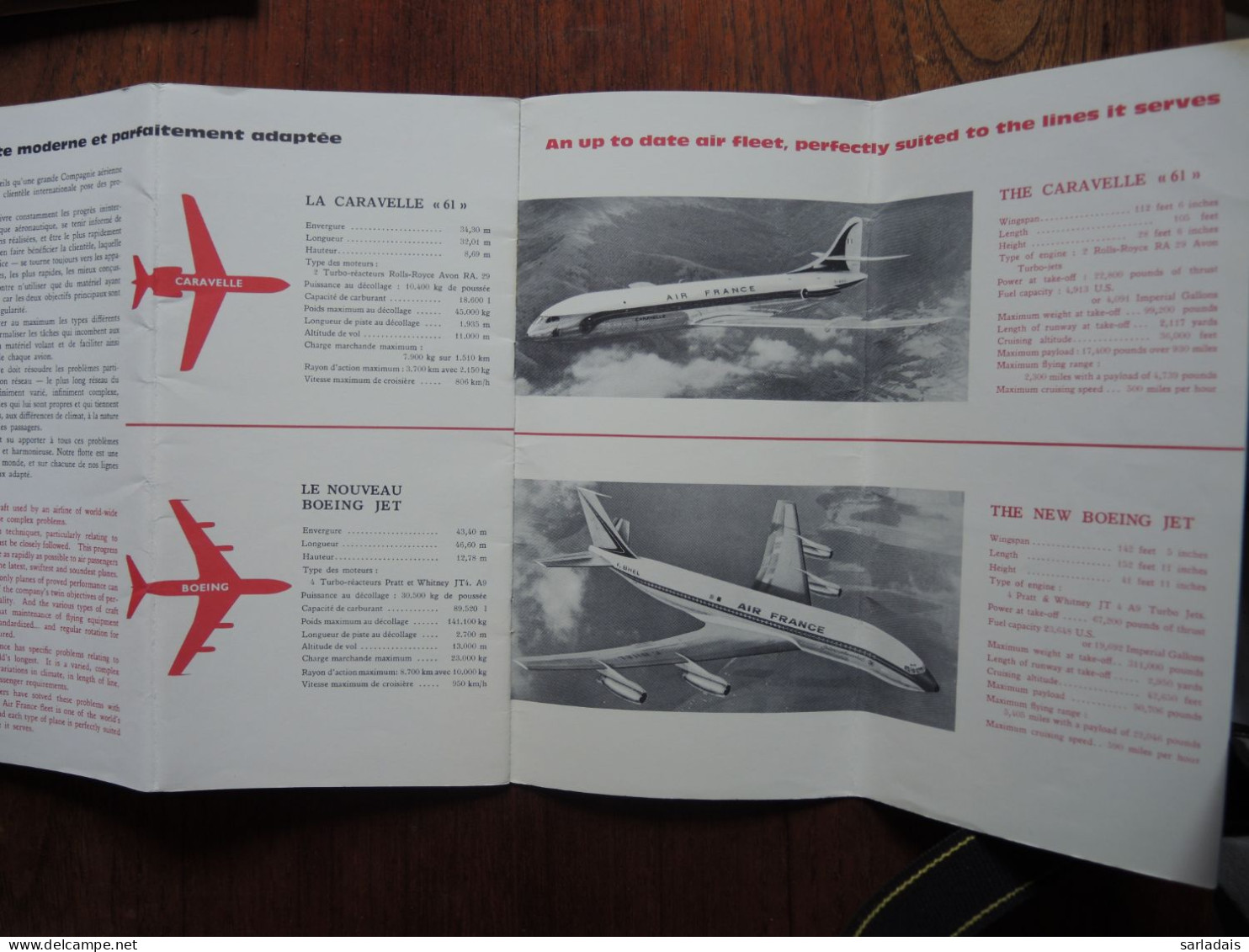 Air France-itinéraires Longs Courriers-hémisphères Sud-1960-caravelle-boieng - Handbücher