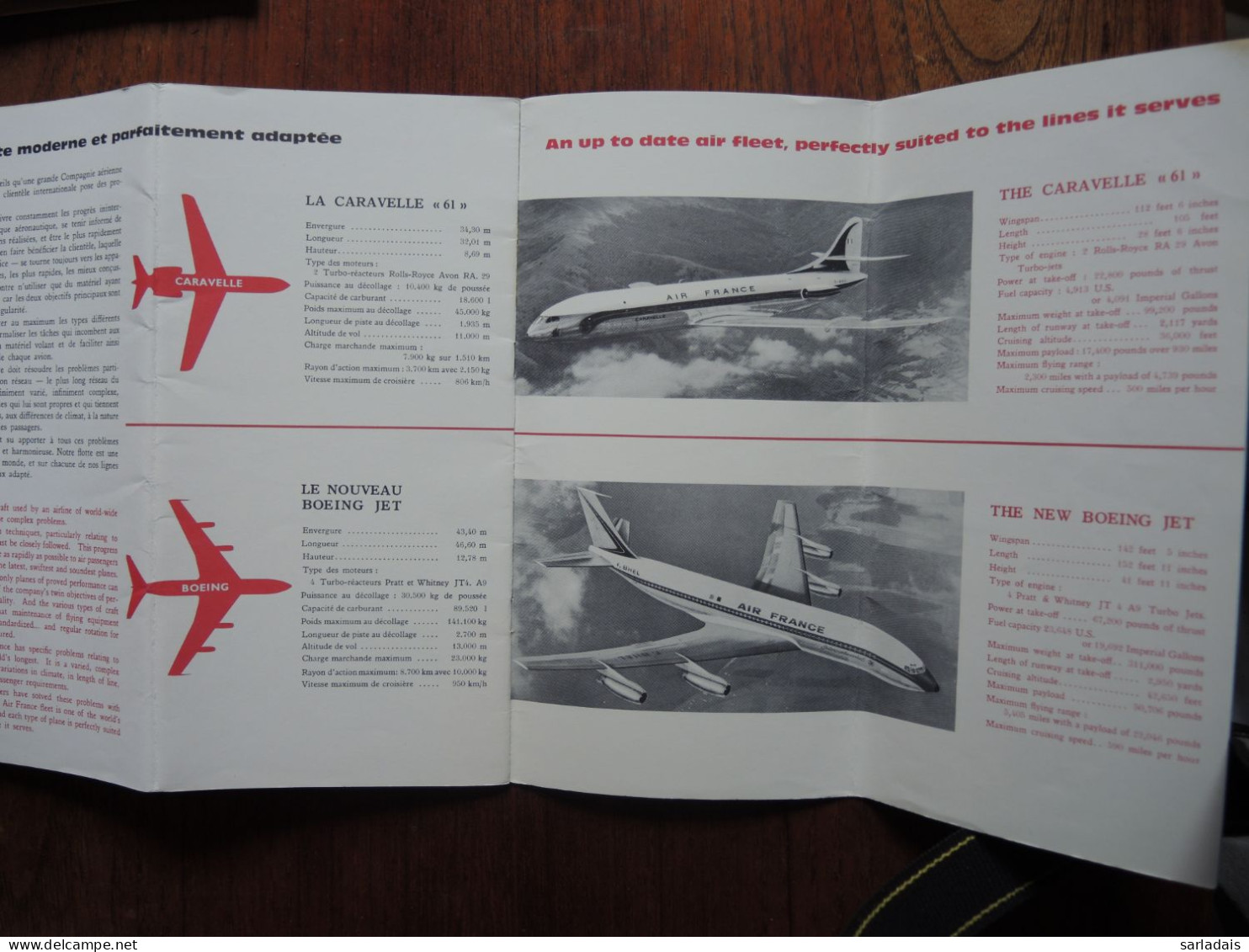 Air France-itinéraires Longs Courriers-hémisphères Sud-1960-caravelle-boieng - Manuels