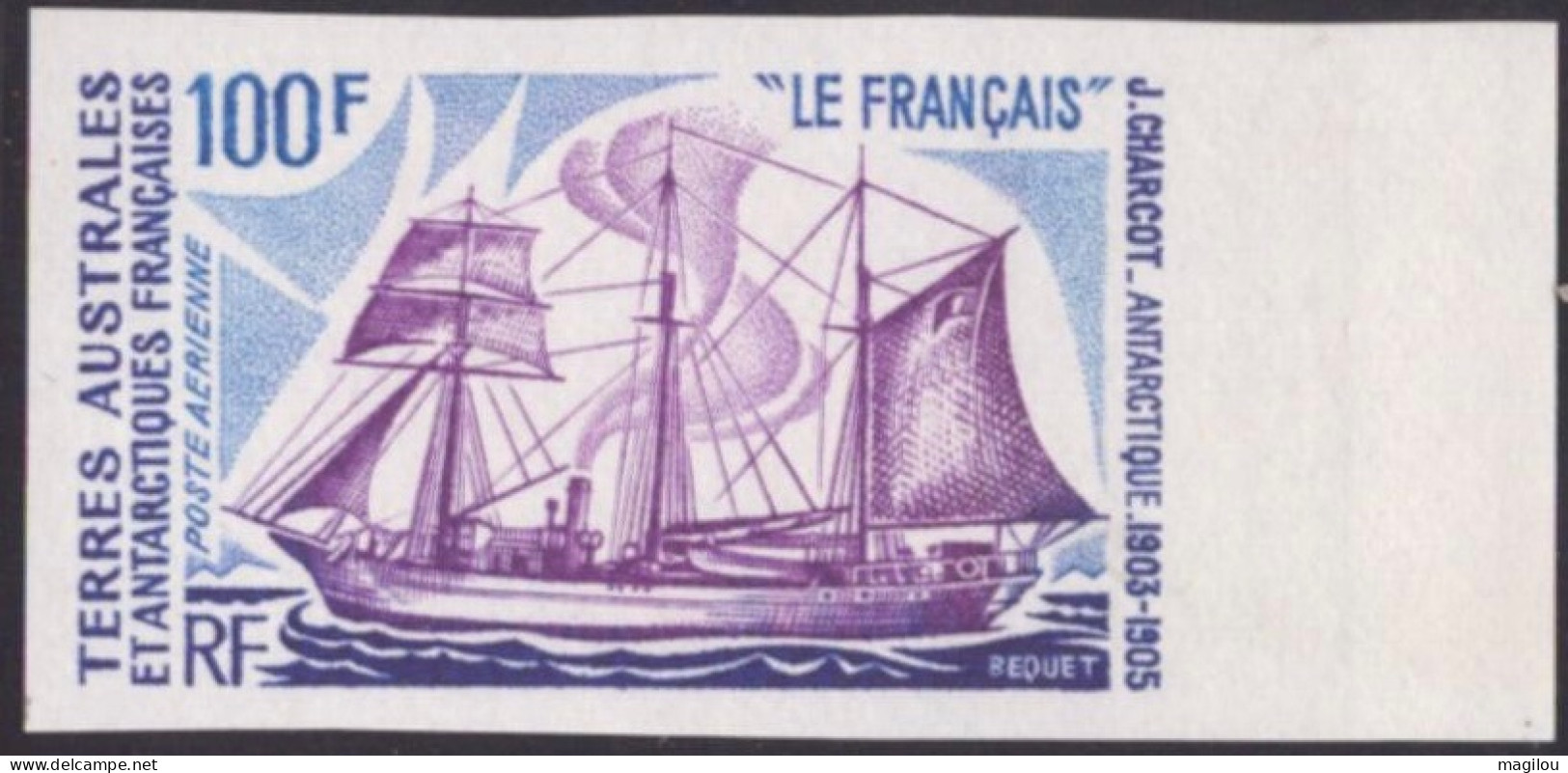 Essai De Couleur Multicolore Taaf/fsat Bateau Le Français   Yvert PA 38 MNH **3 - Non Dentelés, épreuves & Variétés