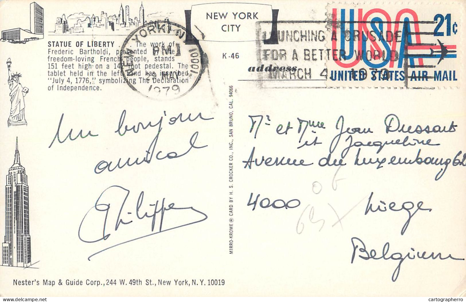 Postcard United States New York > New York City > Statue Of Liberty 1979 - Statua Della Libertà