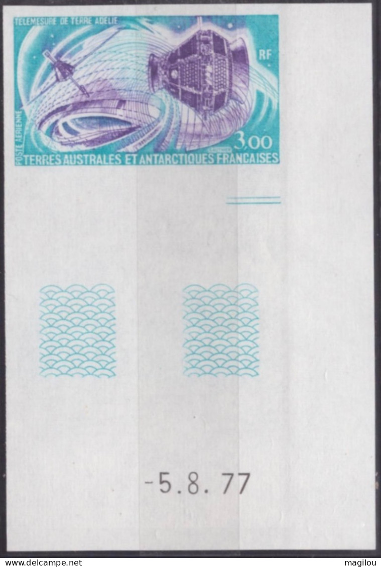 Essai De Couleur Multicolore Taaf/fsat Space Cosmos Terre Adelie   Yvert PA 50 MNH ** - Imperforates, Proofs & Errors