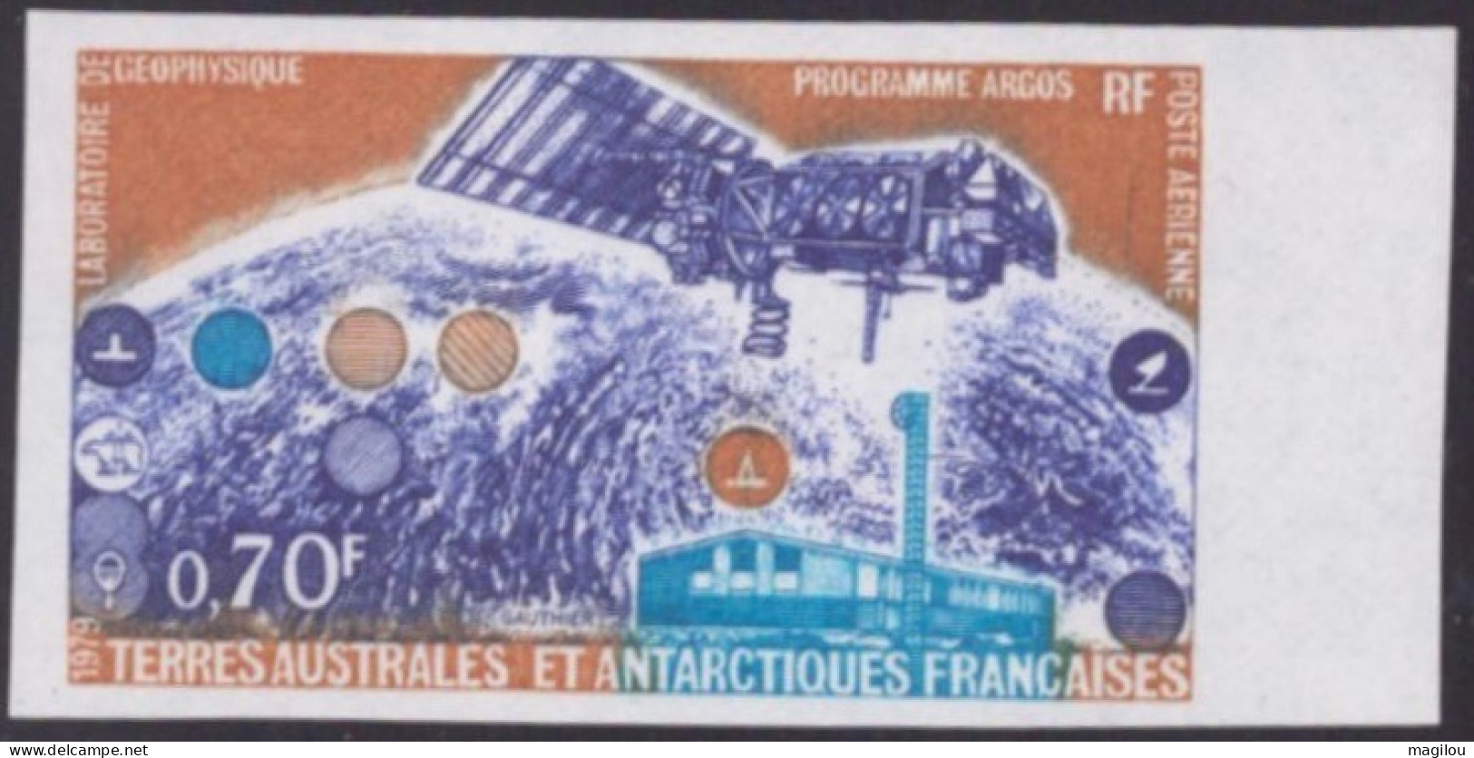 Essai De Couleur Multicolore Taaf/fsat Space Cosmos  Yvert PA 51 MNH **7 - Imperforates, Proofs & Errors