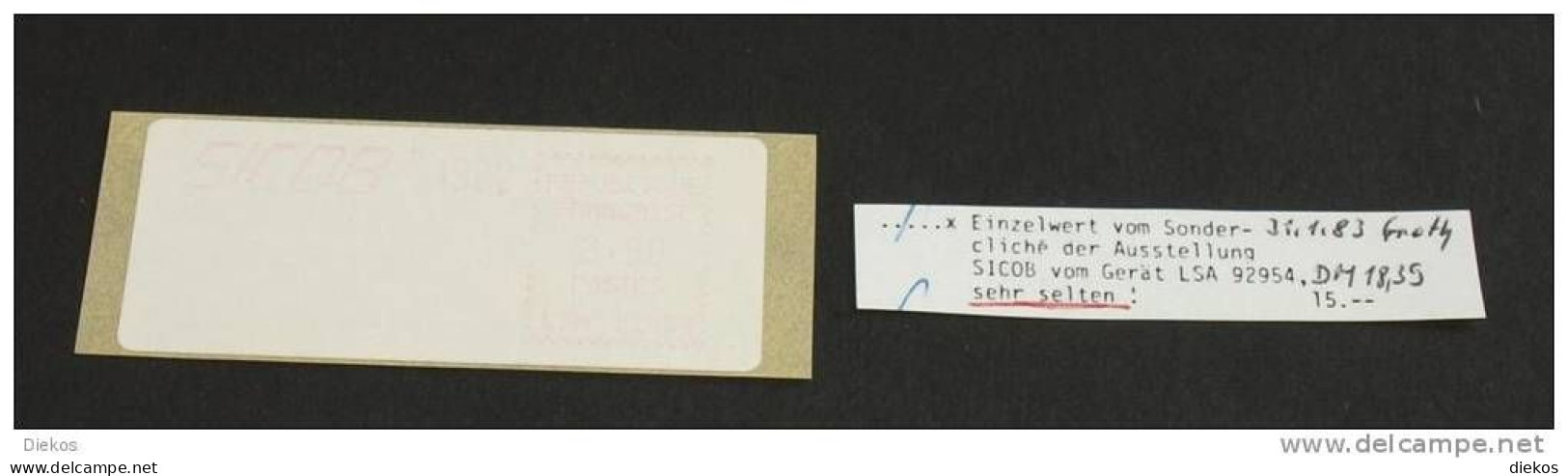 LSA-92954  Sicob  Schwacher Druck #2703-1 - 1969 Montgeron – Papier Blanc – Frama/Satas