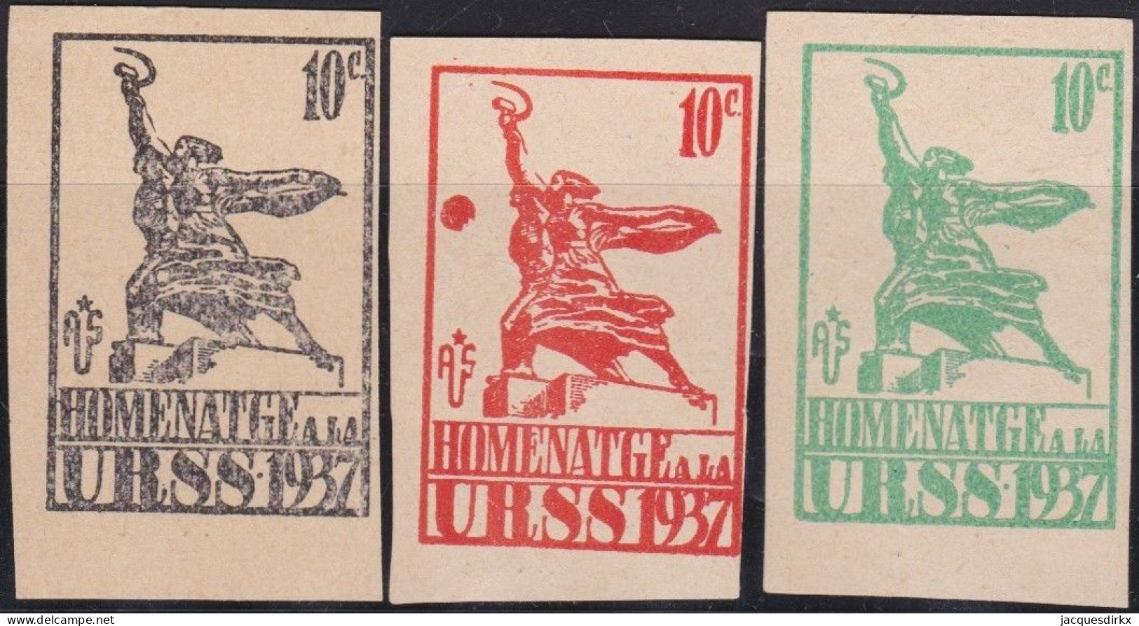 Espagne    .   Y&T     .    3 Stamps  (2 Scans)      .    **       .     MNH - Ungebraucht