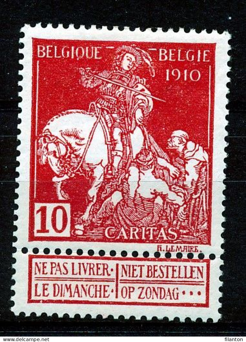 BELGIE - OBP Nr 91 V2 (LUPPI) - MH*  - PLAATFOUT/VARIÉTÉ - ( Ref. 48) - 1901-1930