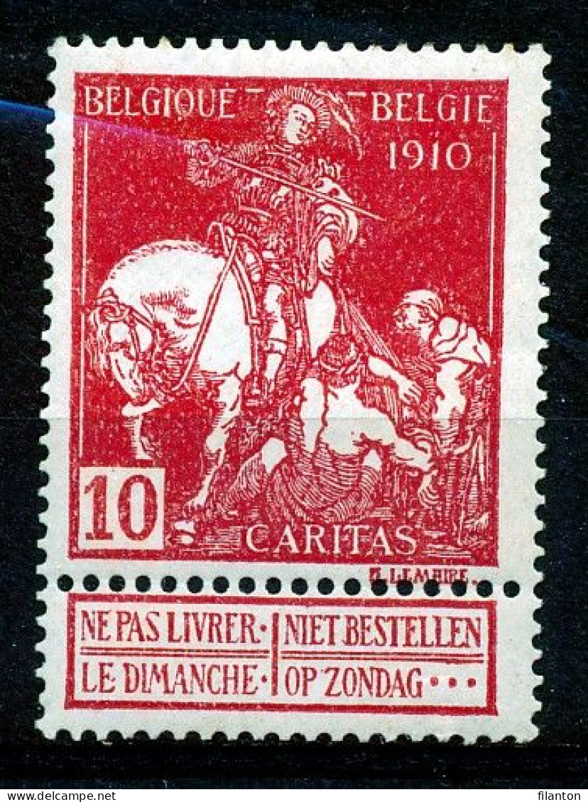 BELGIE - OBP Nr 91 V1 (LUPPI) - MH*  - PLAATFOUT/VARIÉTÉ - ( Ref. 49) - 1901-1930