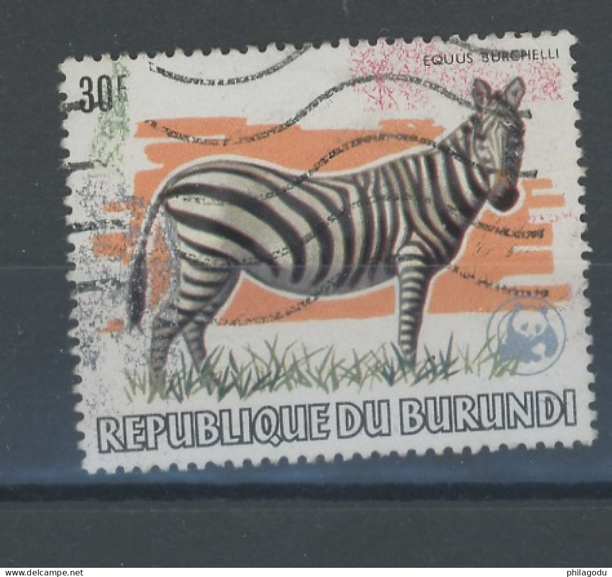 1983. WWF 30F Zebre - Used Stamps