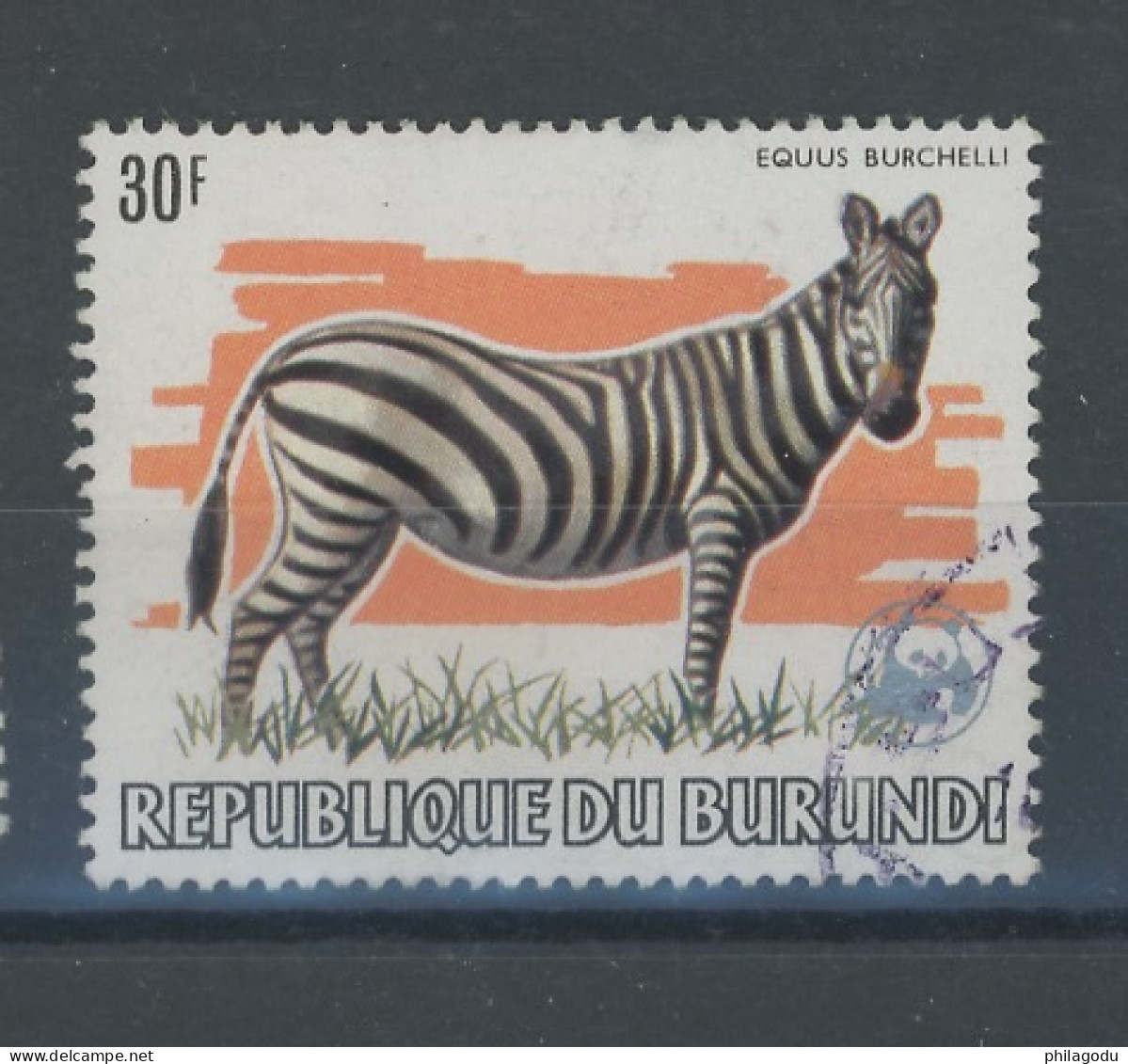 1983. WWF 30F Zebre - Used Stamps