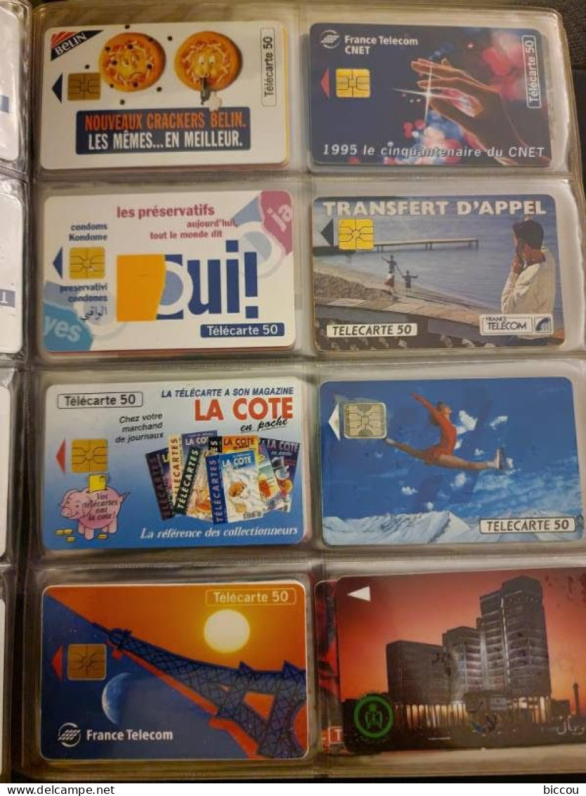 Lot de 159 Télécartes de France dans album