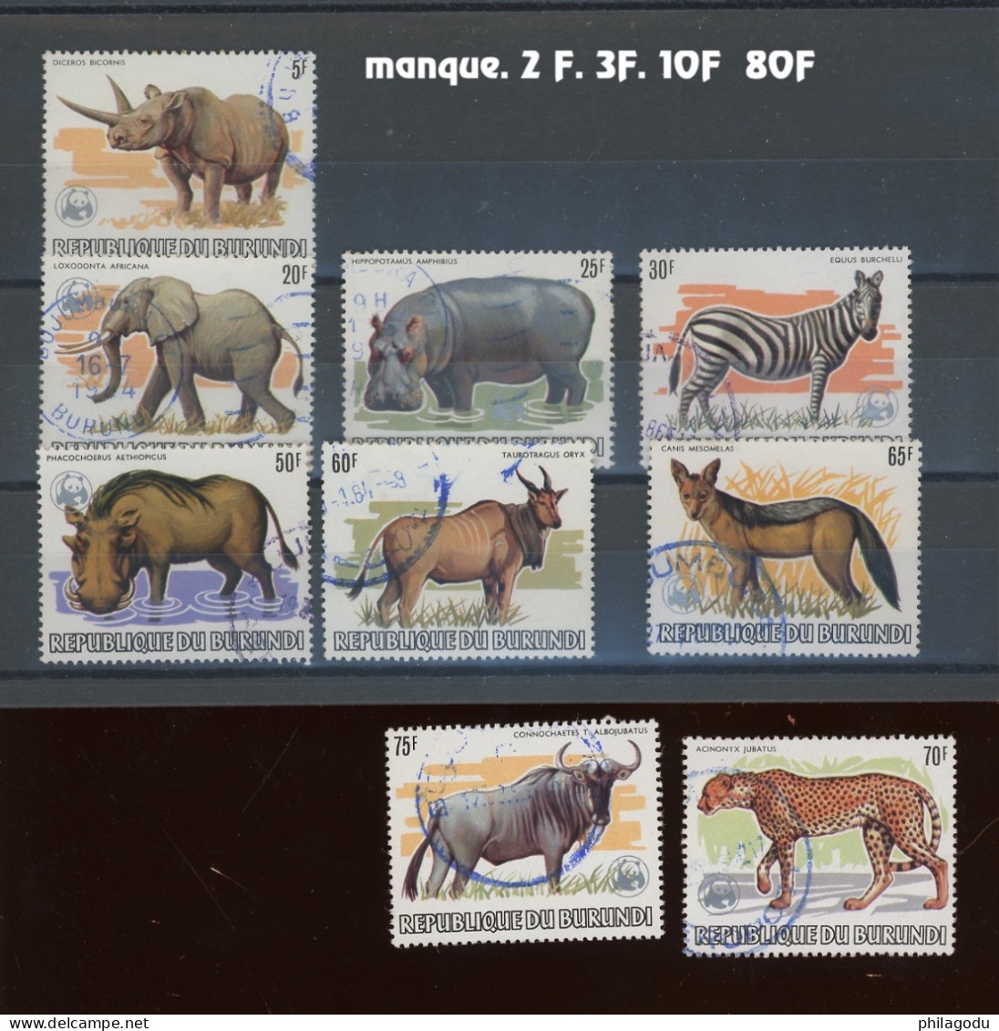 1983. WWF Série Ø Presque Complète - Used Stamps