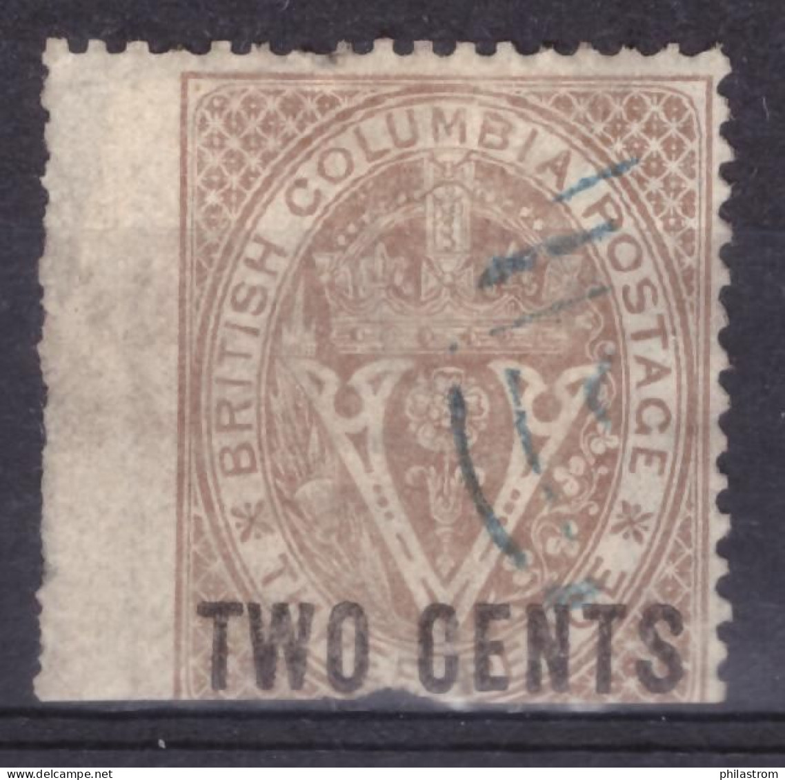 British Columbia Postage - 2 Cents  - Mi Nr 7 (ZSUKKL-0001) - Gebraucht