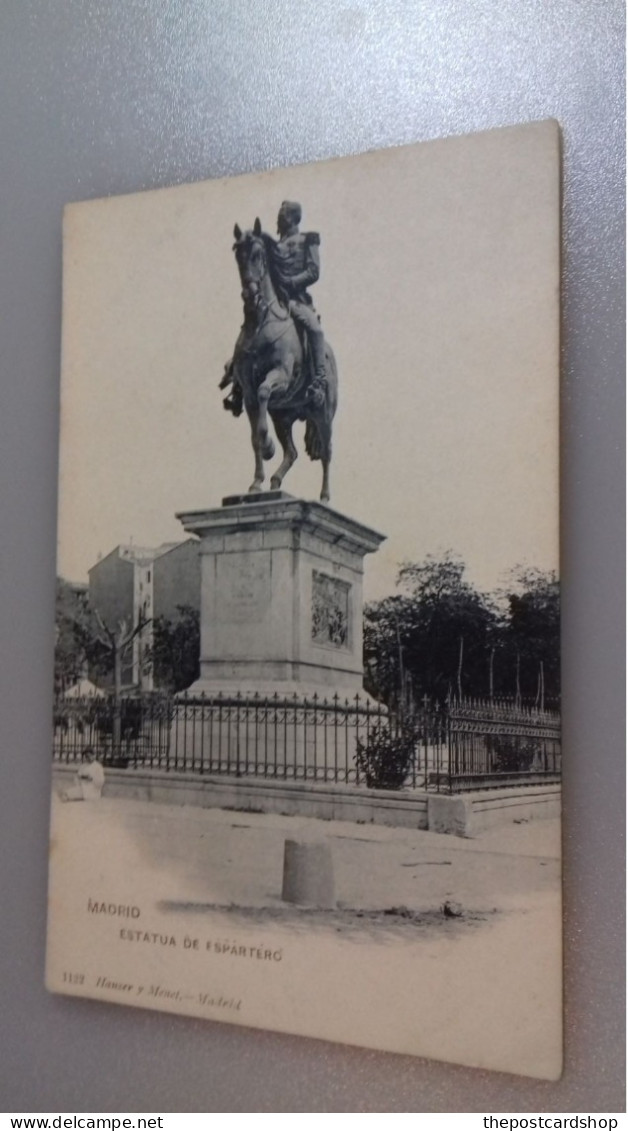 ESPAGNE MADRID Estatua De Espartero No.1122 :  Hauser Y Menet UNUSED - Madrid