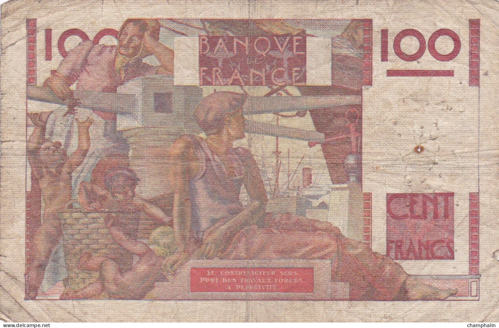 France - Billet De 100 Francs Type Jeune Paysan - 29 Avril 1948 - 100 F 1945-1954 ''Jeune Paysan''