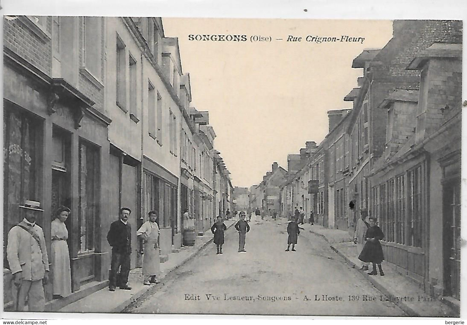 C/43              60     Songeons       -   Rue Crignon-fleury - Songeons
