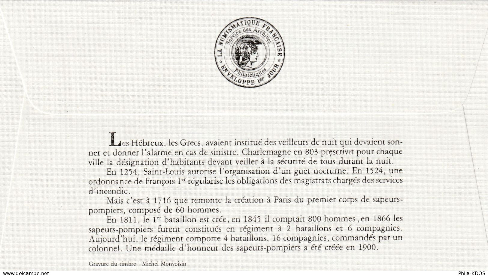 " 100 ANS DE LA FEDERATION NATIONALE DES SAPEURS-POMPIERS " Sur Enveloppe 1er Jour 1982 Ed° LNF N°YT 2233 FDC à Saisir ! - Brandweer