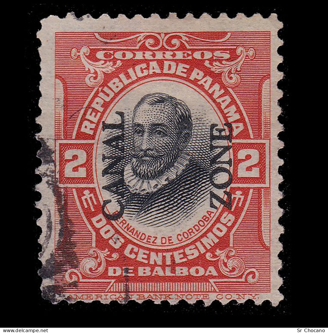 CANAL ZONE.1912-6.2c.SCOTT 39.Type II.USED. - Canal Zone