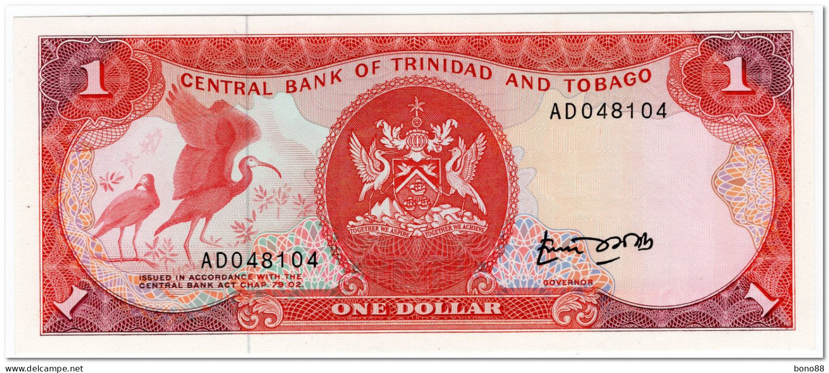 TRINIDAD & TOBAGO,1 DOLLAR,1985,P.36a,AU-UNC - Trindad & Tobago